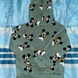 Primark Green Mickey Mouse Kids Hoodie